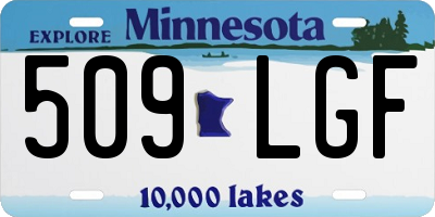 MN license plate 509LGF
