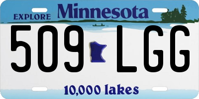MN license plate 509LGG