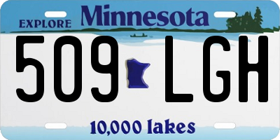 MN license plate 509LGH