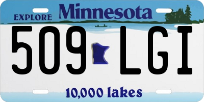 MN license plate 509LGI