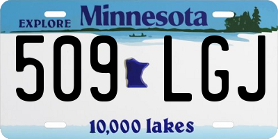MN license plate 509LGJ