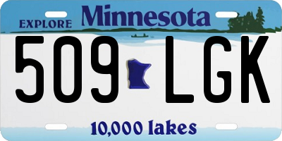 MN license plate 509LGK