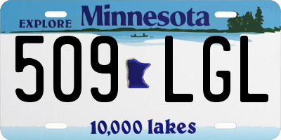 MN license plate 509LGL