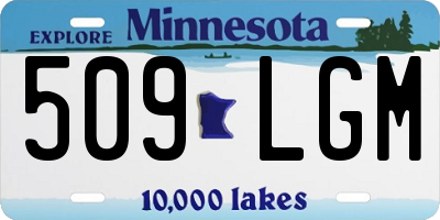 MN license plate 509LGM