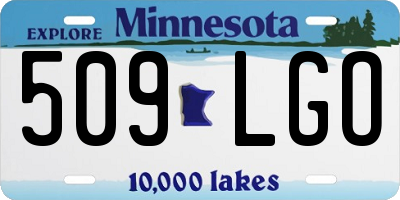 MN license plate 509LGO
