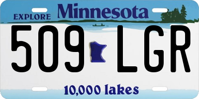 MN license plate 509LGR