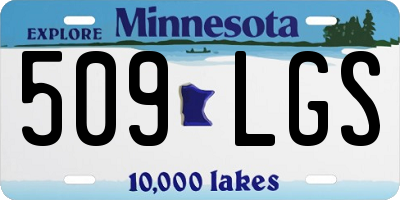 MN license plate 509LGS