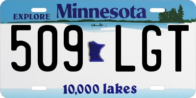 MN license plate 509LGT