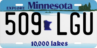 MN license plate 509LGU