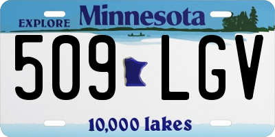 MN license plate 509LGV
