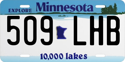 MN license plate 509LHB