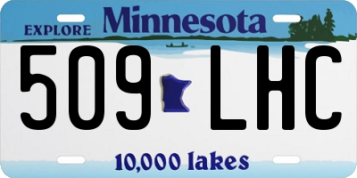 MN license plate 509LHC