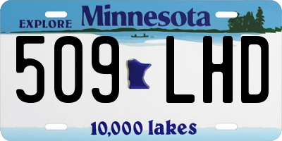 MN license plate 509LHD