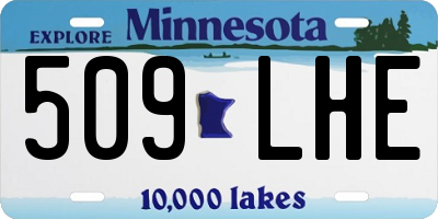 MN license plate 509LHE