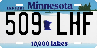 MN license plate 509LHF