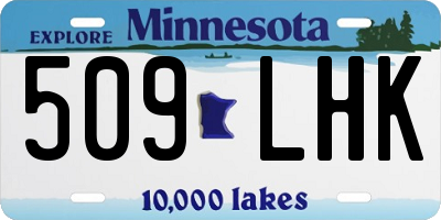 MN license plate 509LHK