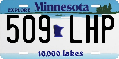 MN license plate 509LHP