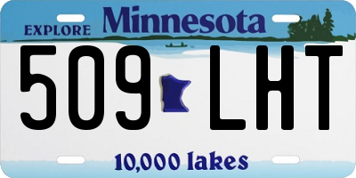 MN license plate 509LHT