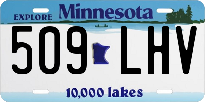 MN license plate 509LHV