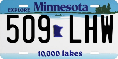 MN license plate 509LHW