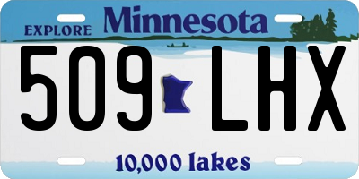 MN license plate 509LHX