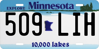 MN license plate 509LIH