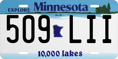 MN license plate 509LII