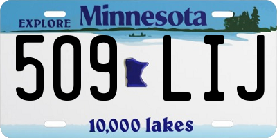 MN license plate 509LIJ