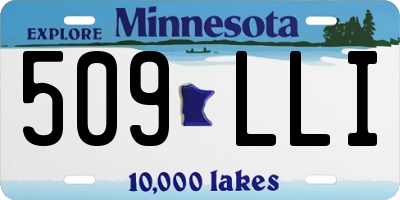 MN license plate 509LLI
