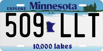 MN license plate 509LLT