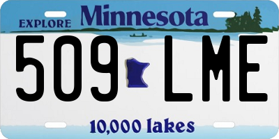 MN license plate 509LME