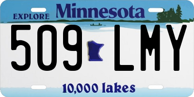 MN license plate 509LMY