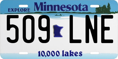 MN license plate 509LNE