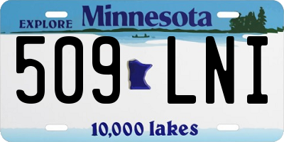 MN license plate 509LNI