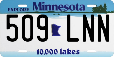 MN license plate 509LNN