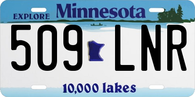 MN license plate 509LNR