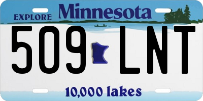 MN license plate 509LNT