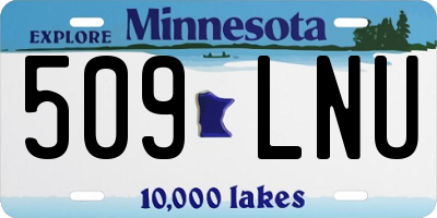 MN license plate 509LNU