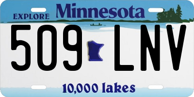 MN license plate 509LNV
