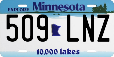MN license plate 509LNZ