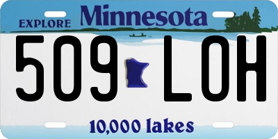MN license plate 509LOH