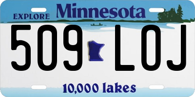 MN license plate 509LOJ