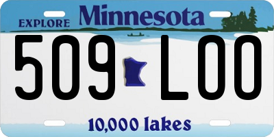 MN license plate 509LOO