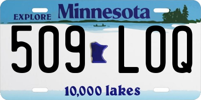 MN license plate 509LOQ
