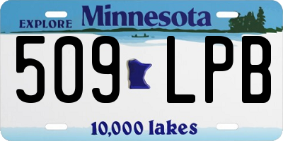 MN license plate 509LPB