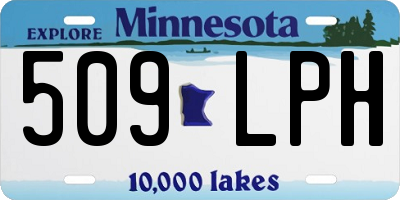 MN license plate 509LPH