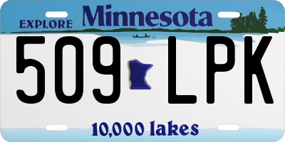 MN license plate 509LPK