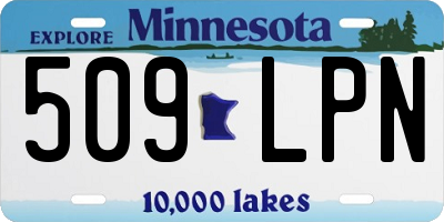 MN license plate 509LPN
