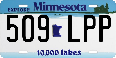 MN license plate 509LPP