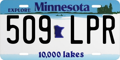 MN license plate 509LPR